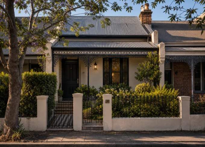 Inner West Sydney terrace house in afternoon light